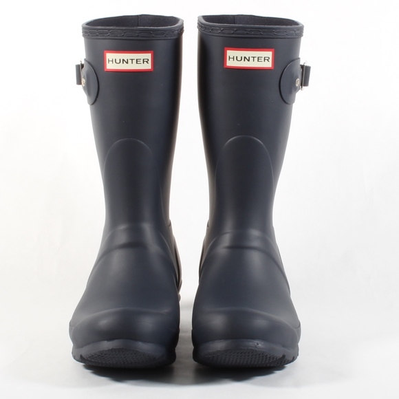 Hunter Womens Original Short Rain Boots Matte Navy - Picture 4 of 8